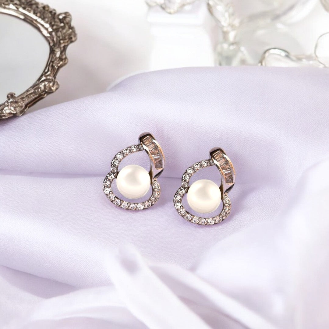 Silver Sunlit Pearl Pendant Set