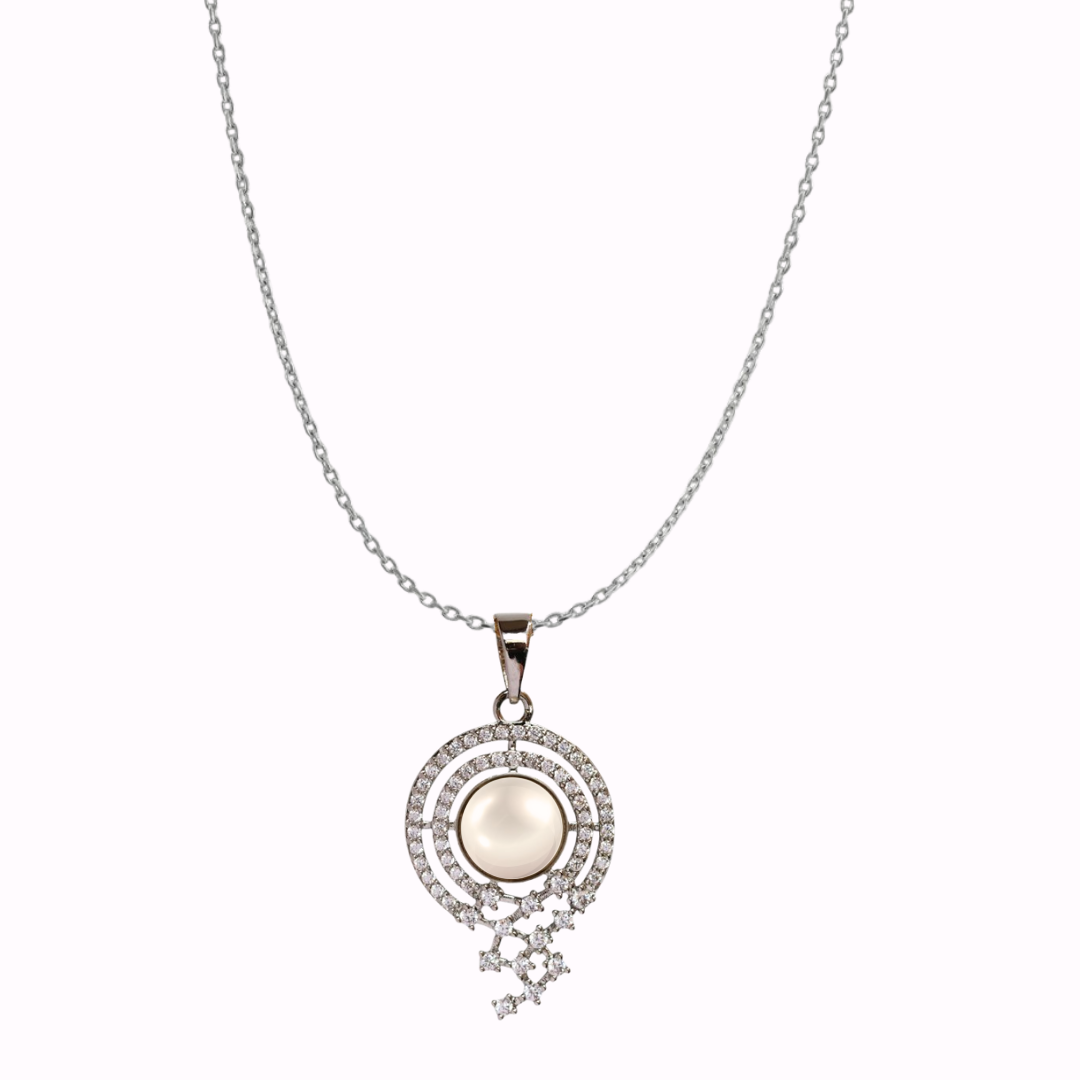 Silver Sunora Pearl Pendant Set