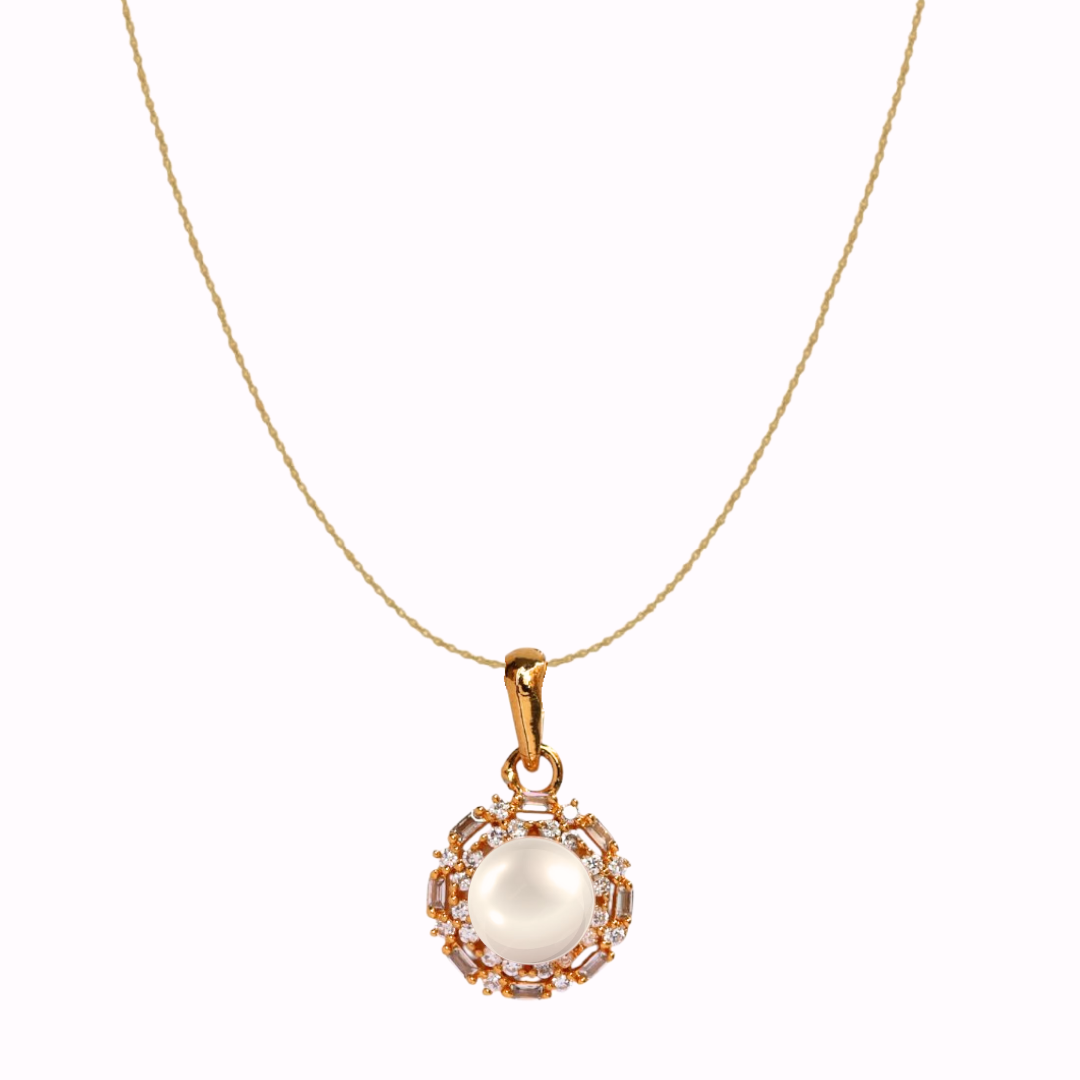 Golden Opalisa Pearl Pendant Set