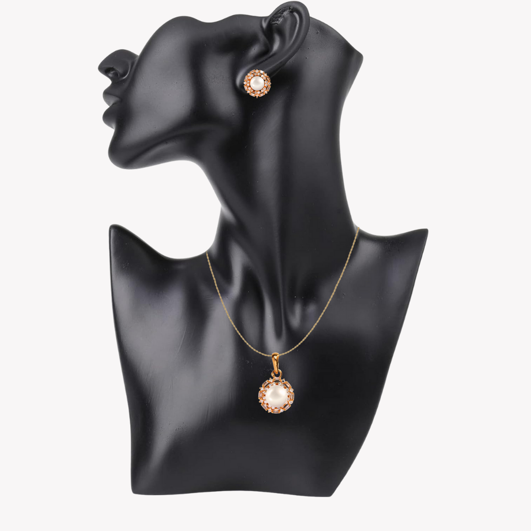Golden Opalisa Pearl Pendant Set