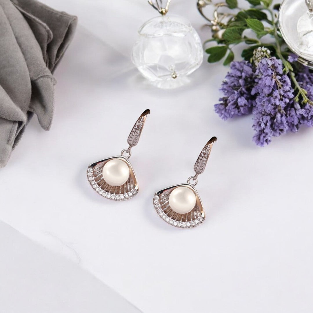 Silver Morningdew Pearl Pendant Set