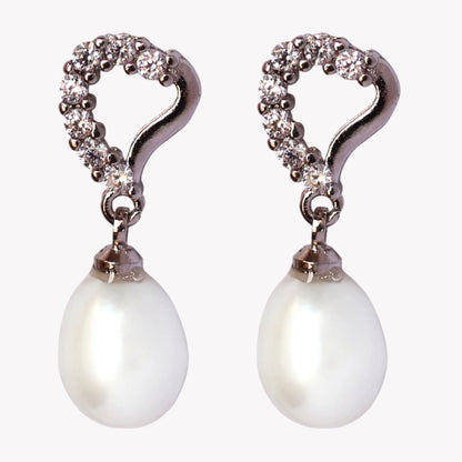 Silver Elegant Pearl Drops