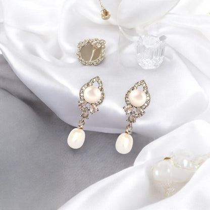 Silver Seamist Pearl Pendant Set