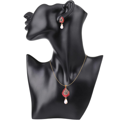 Ruby Oceana Pearl Pendant Set