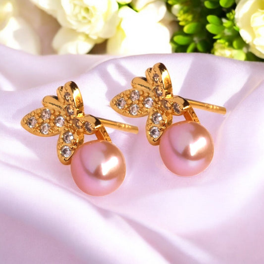 Lavender Mystic Pearl Studs