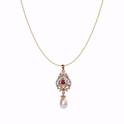 Ruby Grace Pearl Pendant Set