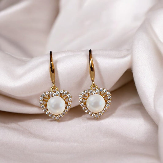 Golden Crystal Pearl Drops