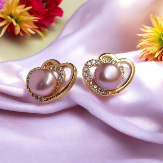 Lavender Exotic Pearl Studs