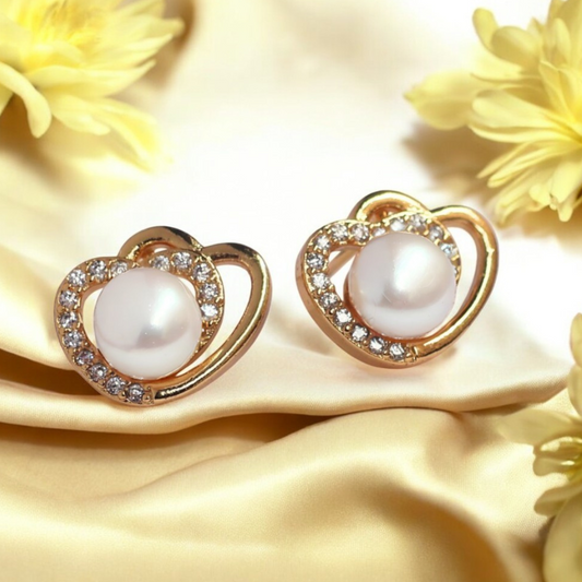 Golden Exotic Pearl Studs