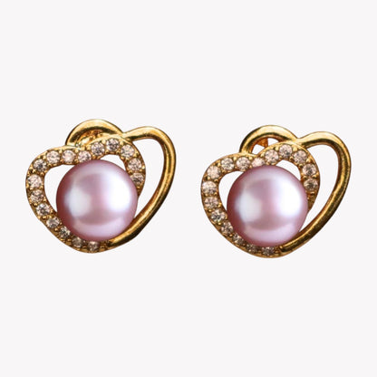 Lavender Exotic Pearl Studs