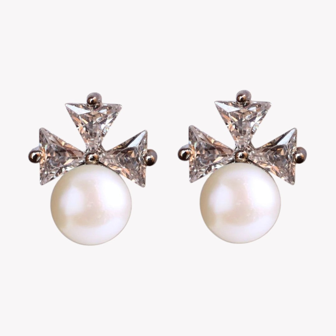 Silver Royal Pearl Studs