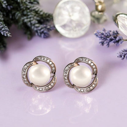 Silver Starwave Pearl Pendant Set